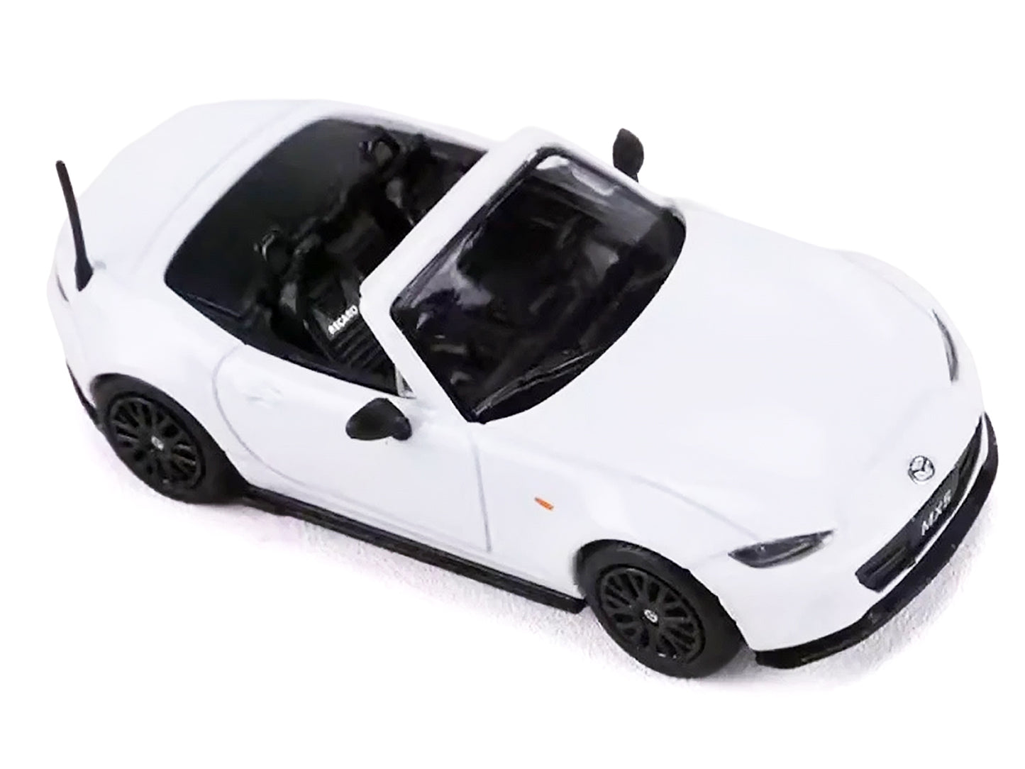 2024 Mazda MX-5 Roadster White 1/64 Diecast Model Car by GCD x Enchery