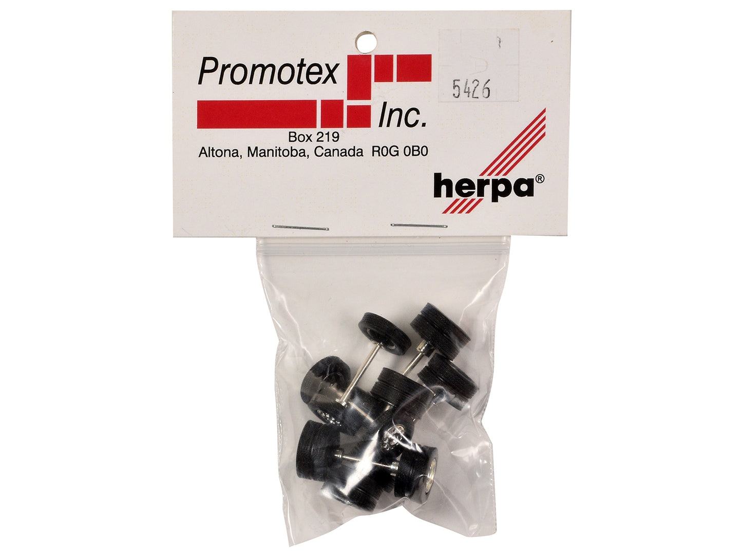 Chrome Wheel Sets (2 Front and 4 Rear) 1/87 (HO) Plastic Model by Promotex