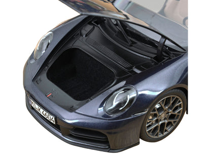 2024 Porsche 911 Carrera S Cabriolet Yachting Blue Metallic 1/18 Diecast Model Car by Norev