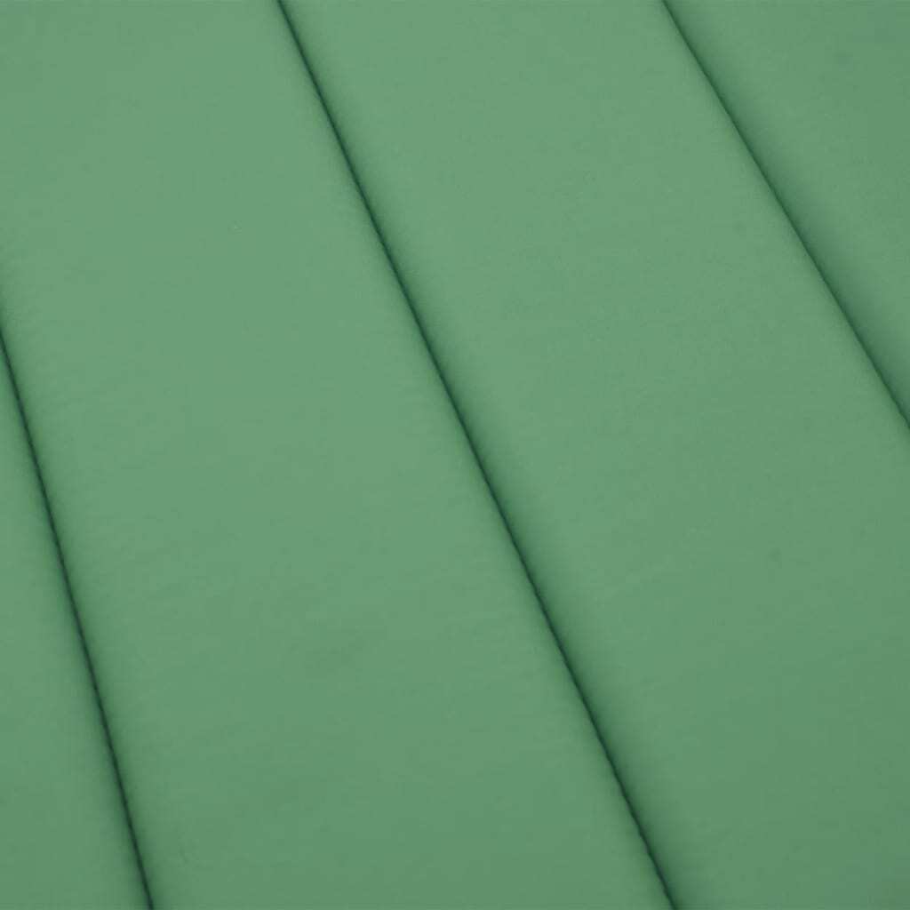 Sun Lounger Cushion Green 78.7"x27.6"x1.2" Oxford Fabric