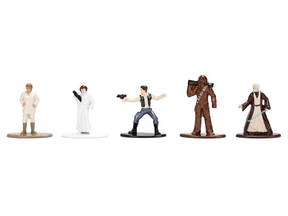 Set of 12 Diecast Figures "Star Wars" Movie Franchise "Nano Metalfigs" Series Diecast Models by Jada