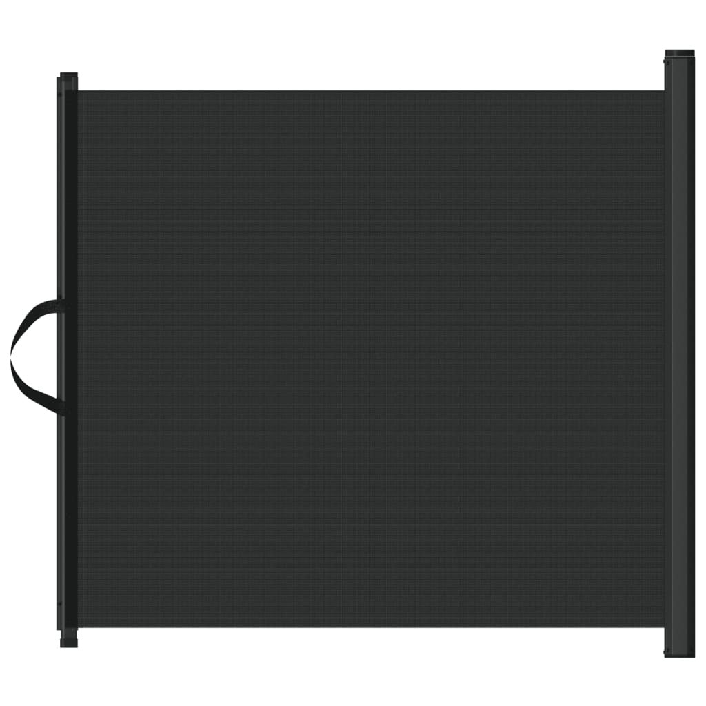 Retractable Pet Gate Black 46.3"x49.2