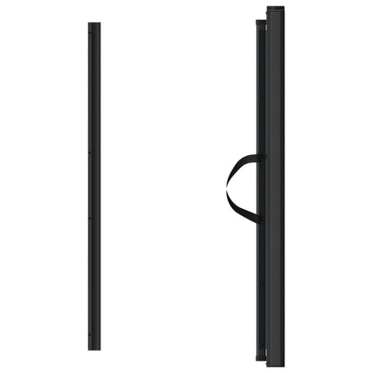 Retractable Pet Gate Black 46.3"x49.2