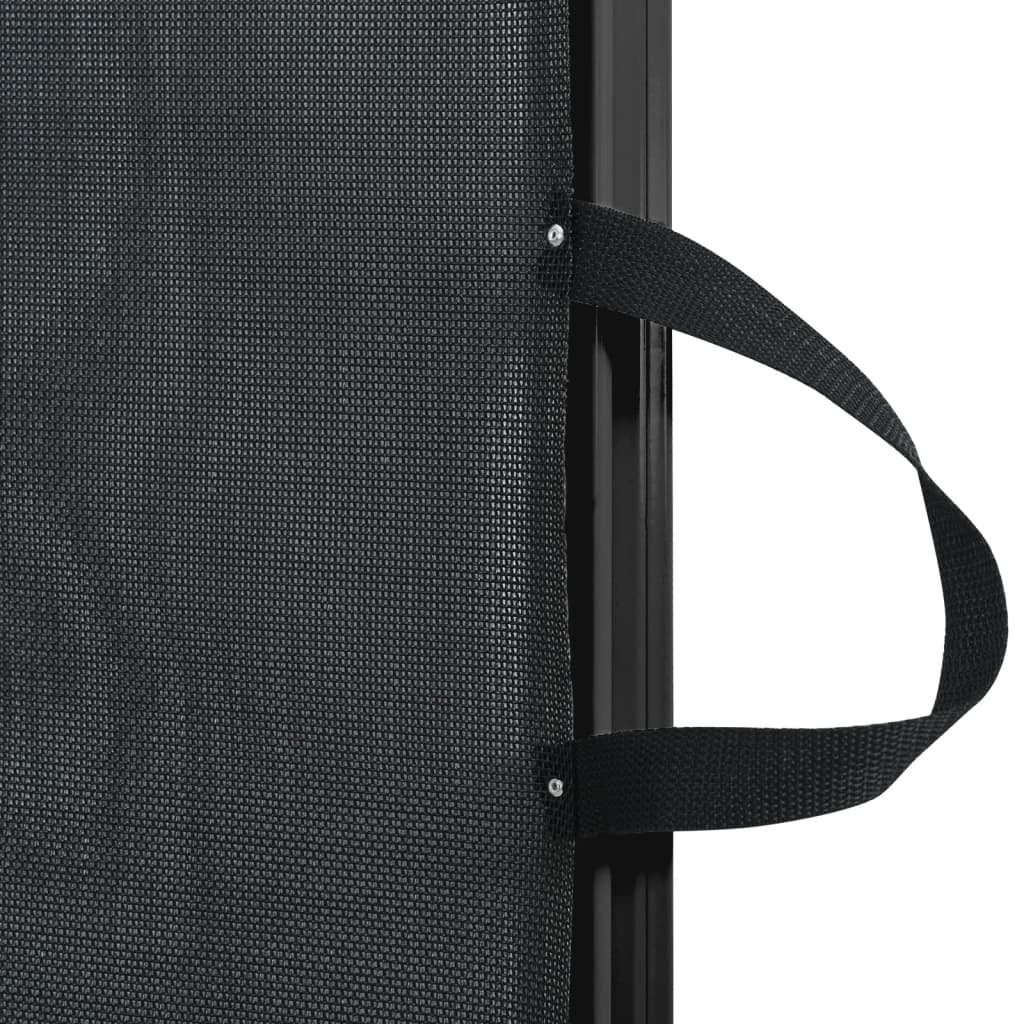 Retractable Pet Gate Black 46.3"x49.2