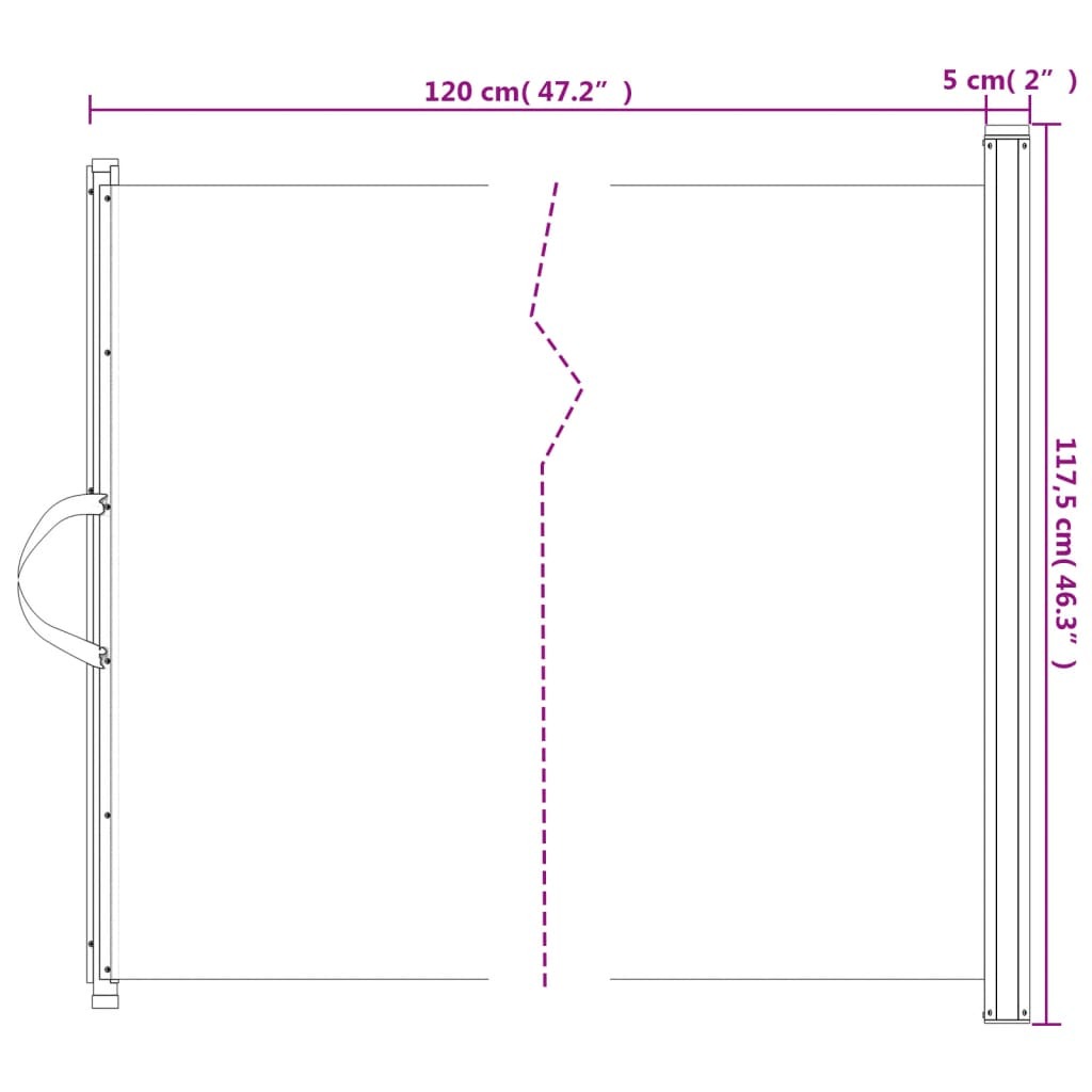 Retractable Pet Gate Black 46.3"x49.2