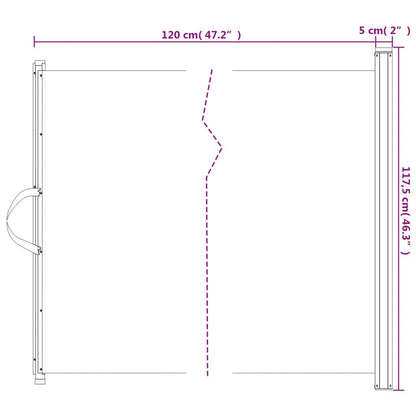 Retractable Pet Gate Black 46.3"x49.2