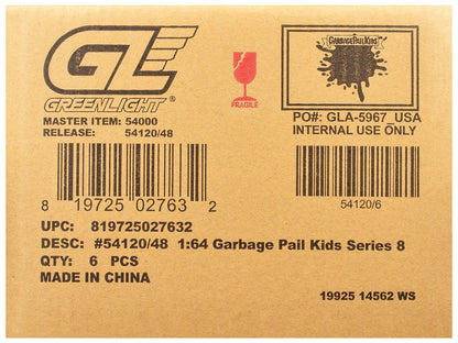"Garbage Pail Kids" Series #8 Set of 6 pieces 1/64 Diecast Models by Greenlight