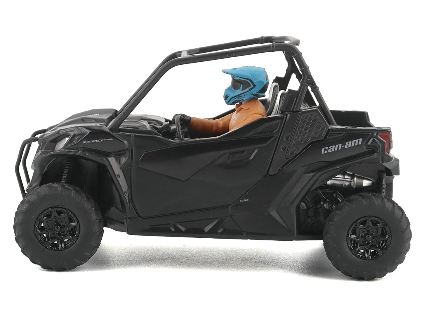 Can-Am Maverick Trail DPS 1000 Matt Black with Driver Figure 1/32 Diecast Model by BRP Models