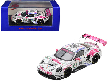 Porsche 911 GT3 R LMGT3 #85 Sarah Bovy - Rahel Frey - Celia Martin "Iron Dames" "24 Hours of Le Mans" (2025) 1/64 Diecast Model Car by Spark
