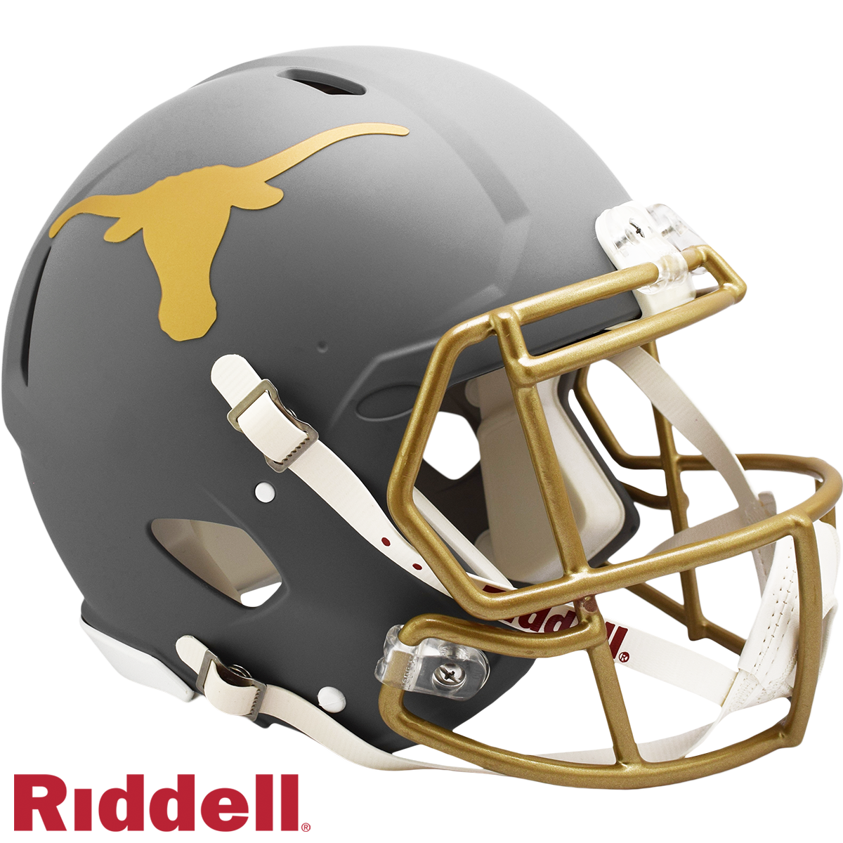 Texas Longhorns Helmet Riddell Authentic Full Size Speed Style Slate Alternate