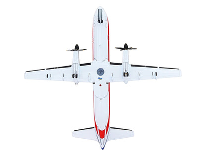 Saab 340B Commercial Aircraft "American Eagle" (N389AE) White with Red and Blue Stripes "Gemini 200" Series 1/200 Diecast Model Airplane by GeminiJets
