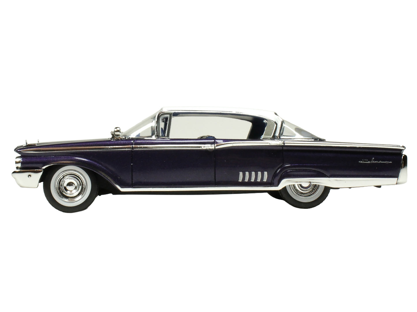 1960 Mercury Park Lane 4 Door Sedan Marine Blue Metallic with White Top and Blue Interior Limited Edition to 200 pieces Worldwide 1/43 Model Car by Goldvarg Collection