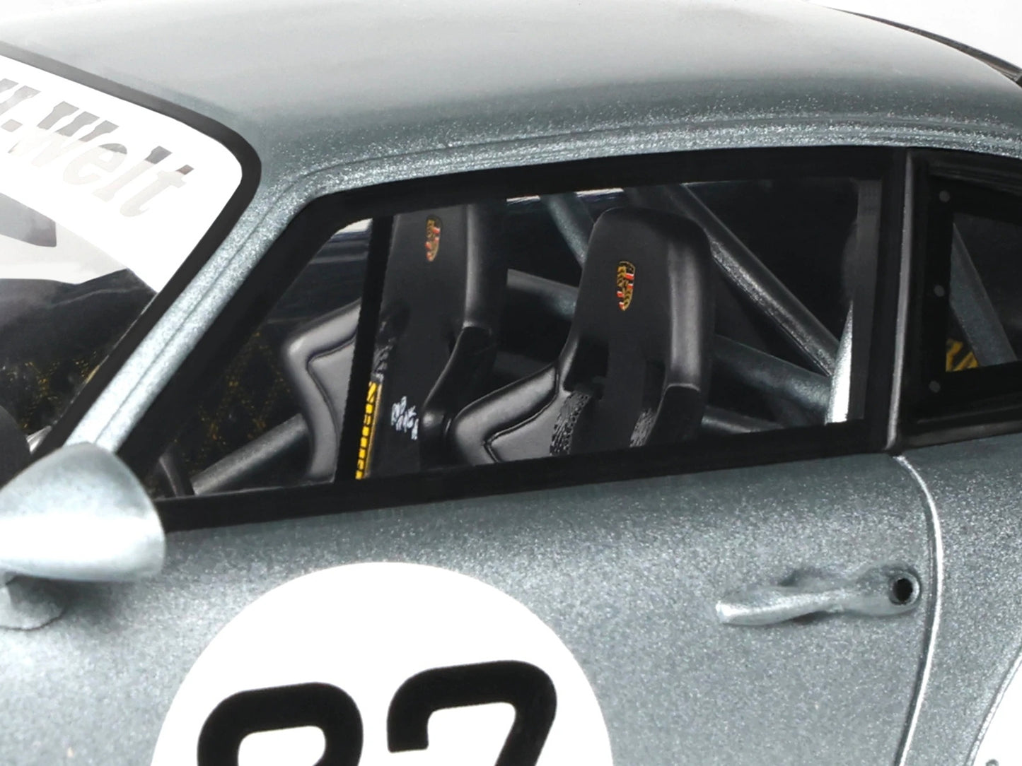 2024 RWB Yuiitsumuni #27 Silver Metallic 1/18 Model Car by GT Spirit