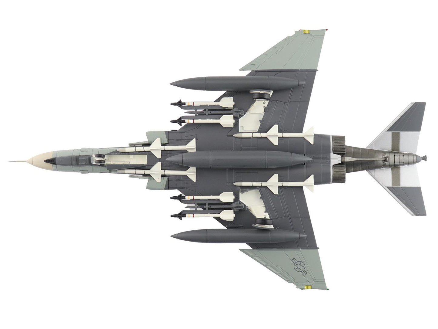 McDonnell Douglas F-4F Phantom II Fighter-Bomber Aircraft "AF72-257 20th Fighter Squadron 49th Fighter Wing Holloman AFB" (2002) United States Air Force "Air Power Series" 1/72 Diecast Model by Hobby Master