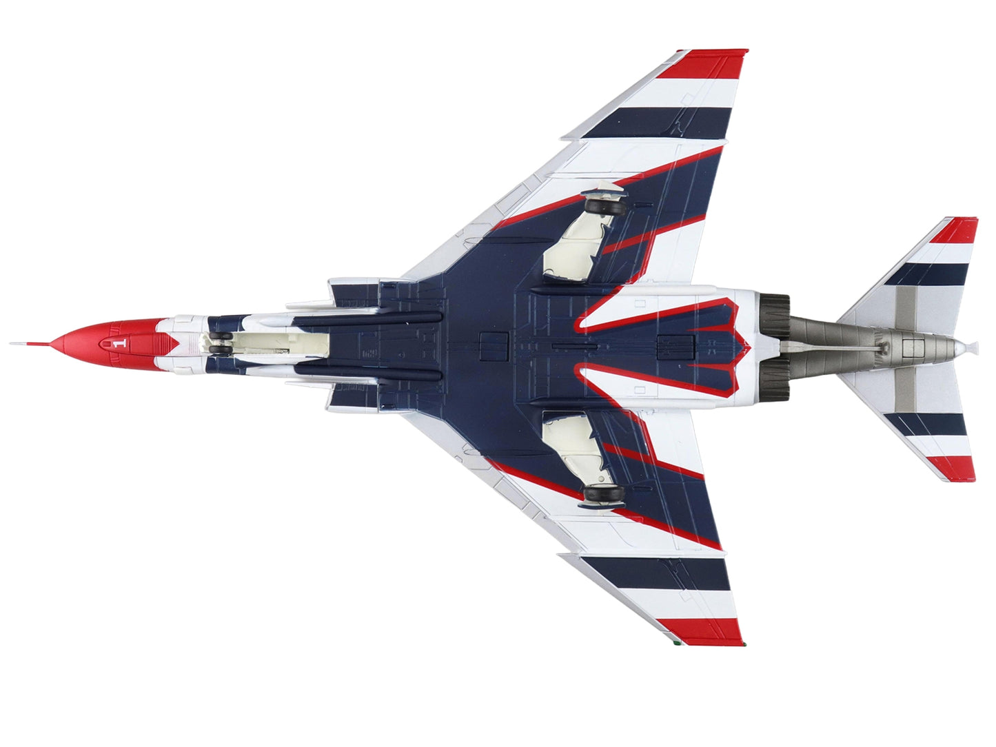 McDonnell Douglas F-4E Phantom II Fighter-Bomber Aircraft "Thunderbirds No.1 Plane 1973/74 Season" United States Air Force "Air Power Series" 1/72 Diecast Model by Hobby Master