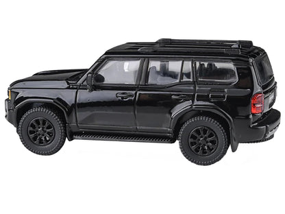 2024 Toyota Land Cruiser 250 Prado Black 1/64 Diecast Model Car by Paragon Models