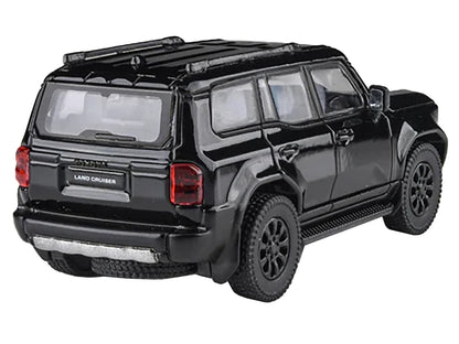 2024 Toyota Land Cruiser 250 Prado Black 1/64 Diecast Model Car by Paragon Models