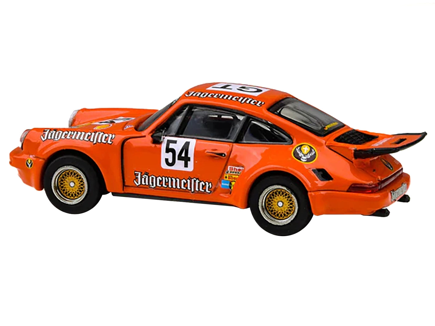 Porsche 911 Carrera RSR 3.0 #54 "Jaegermeister - Kremer" Orange 1/64 Diecast Model Car by Paragon Models