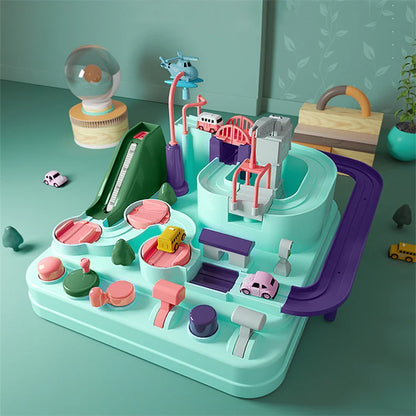 Racing Rail Car Model Space Aerospace Animals Educational Toys Children Train Track Adventure Brain Mechanical Interactive Game
