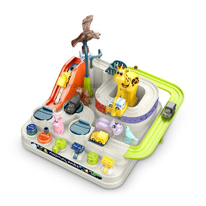 Racing Rail Car Model Space Aerospace Animals Educational Toys Children Train Track Adventure Brain Mechanical Interactive Game
