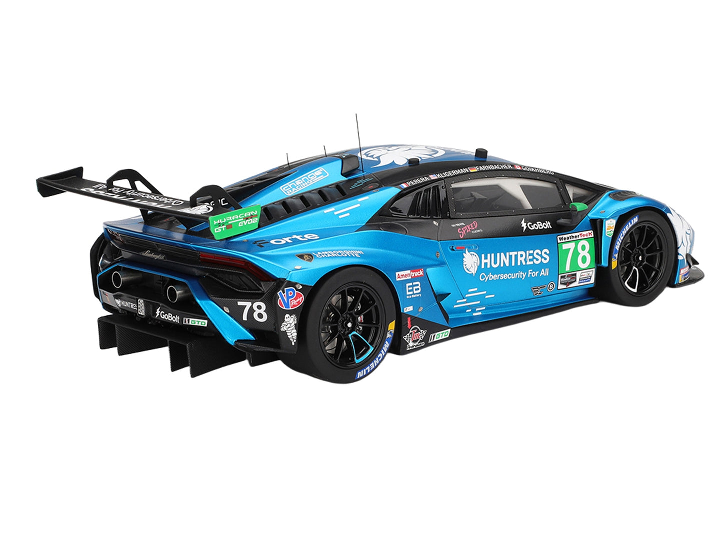Lamborghini Huracan GT3 EVO2 #78 Mario Farnbacher - Misha Goikhberg - Parker Kligerman - Franck Perera "Forte Racing" IMSA "24 Hours of Daytona" (2025) 1/18 Model Car by Top Speed
